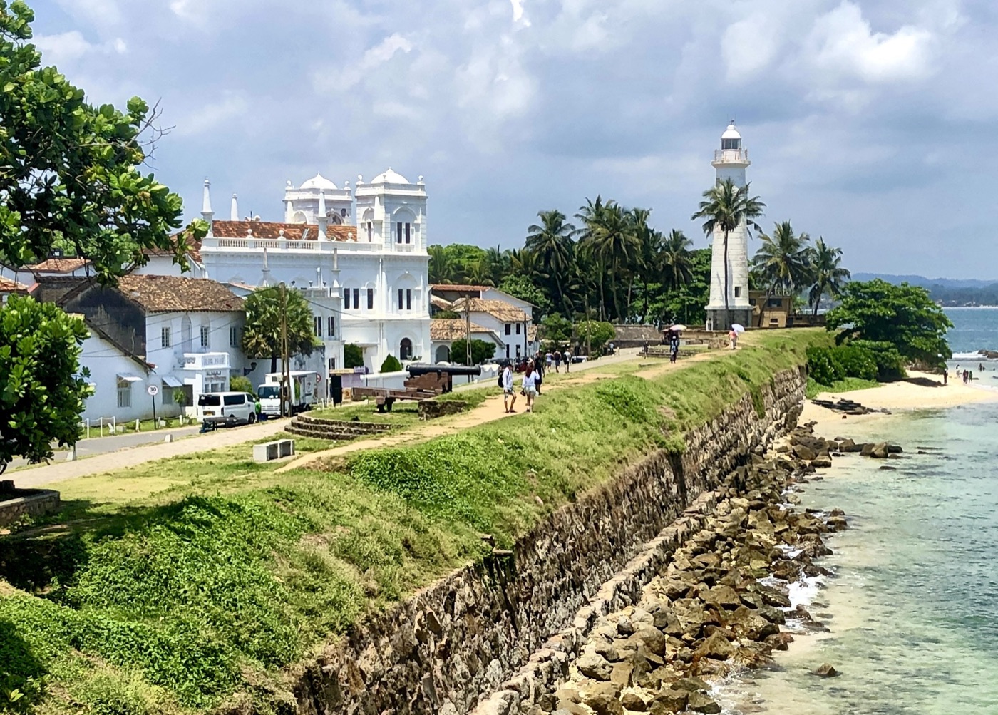 The lighthouse and ramparts of Galle Fort